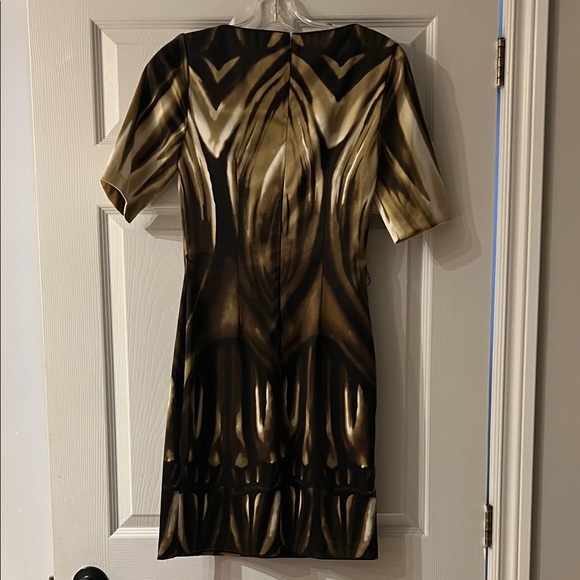 Le Chateau Black and Brown Mini Dress - Picture 4 of 5